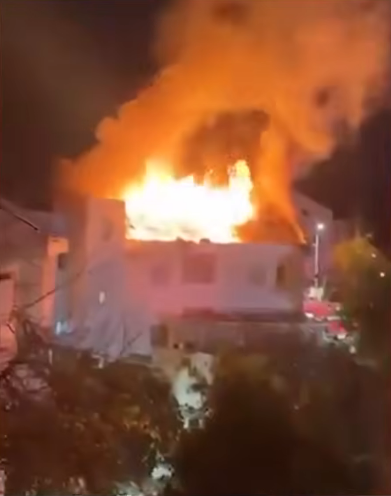 Ten missiles launched, eight are successfully hitting their targets despite Israeli interception batteries.