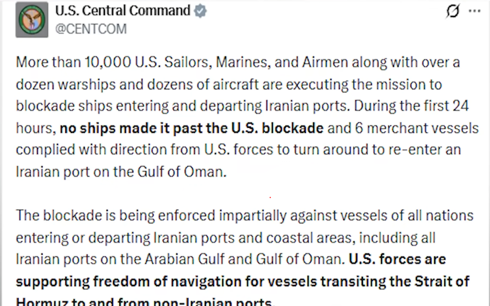 The US Central Command stated that more than 10,000 personnel