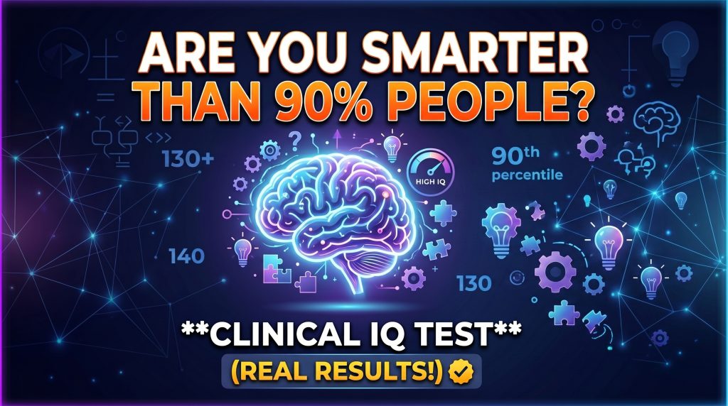 Are You Smarter Than 90% People? Take This Clinical IQ Test (Real Results)