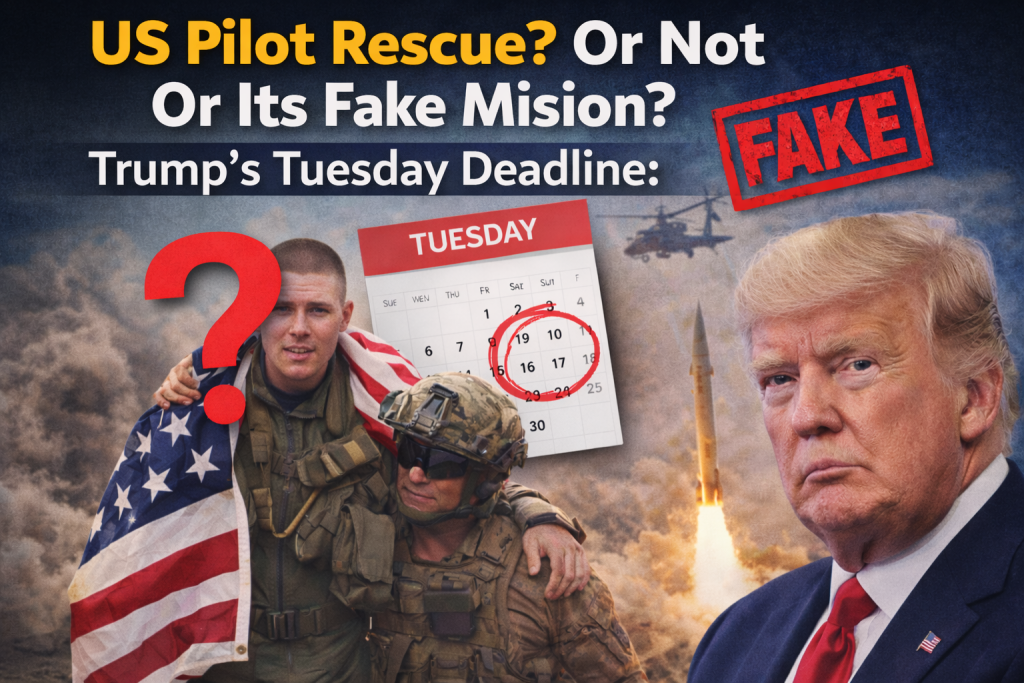 US pilot Rescue, Trump’s Tuesday Deadline: News Today