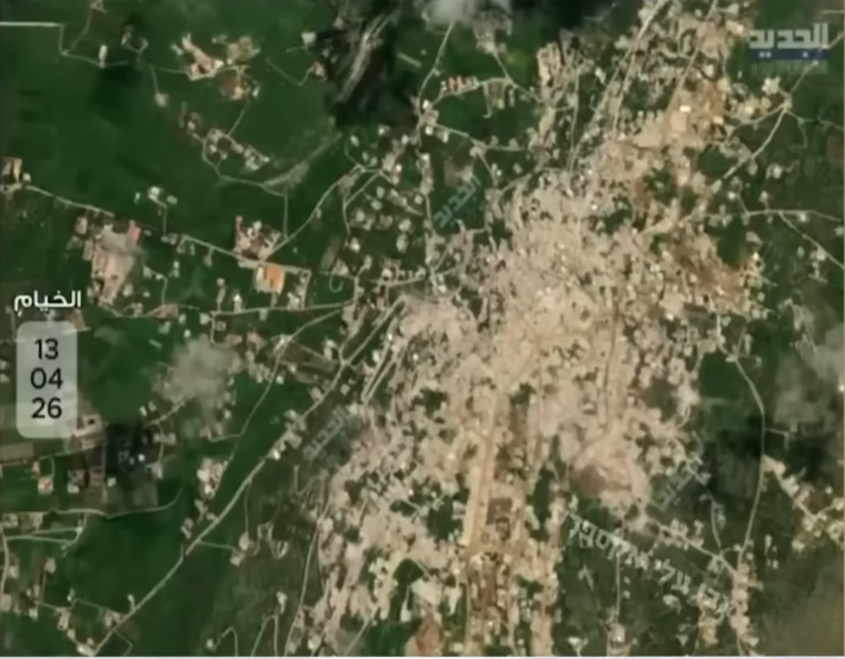 has been heavily destroyed within a short period, indicating intense bombardment.